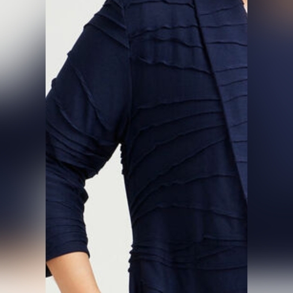 Chico's gorgeous dark indigo‎ blue Plus-size cardigan Size 3 - Picture 2 of 7